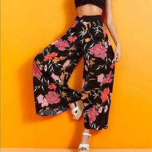 GUESS Charissa floral wide leg Palazzo pants